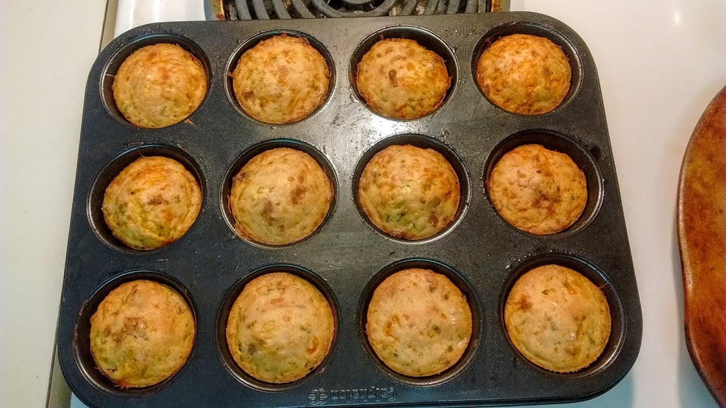 Cheddar, chive, and bacon muffins - ErinNudi.com